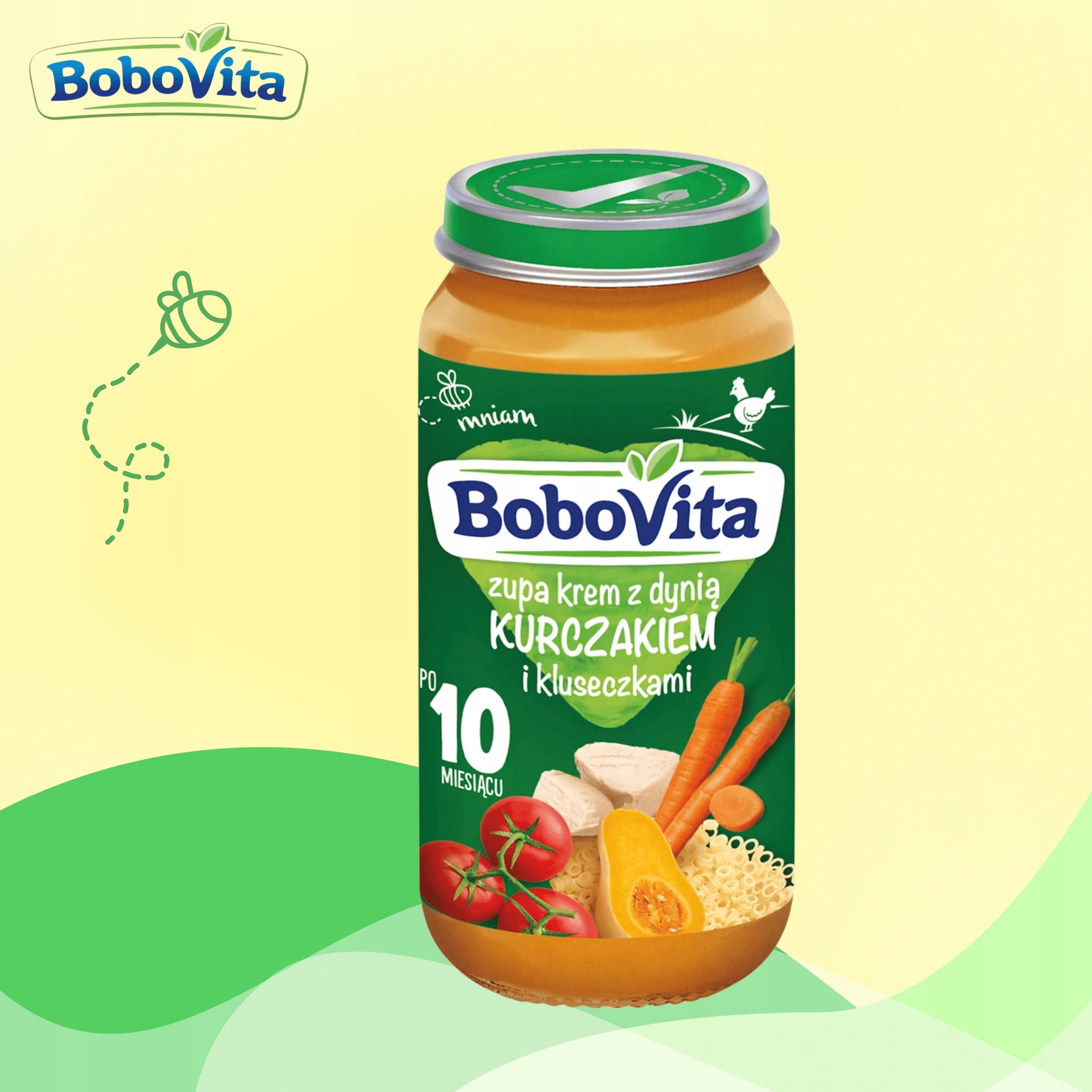 BoboVita soup cream with pumpkin chicken and dumplings after 10 months 6x250g Age range from 10 months