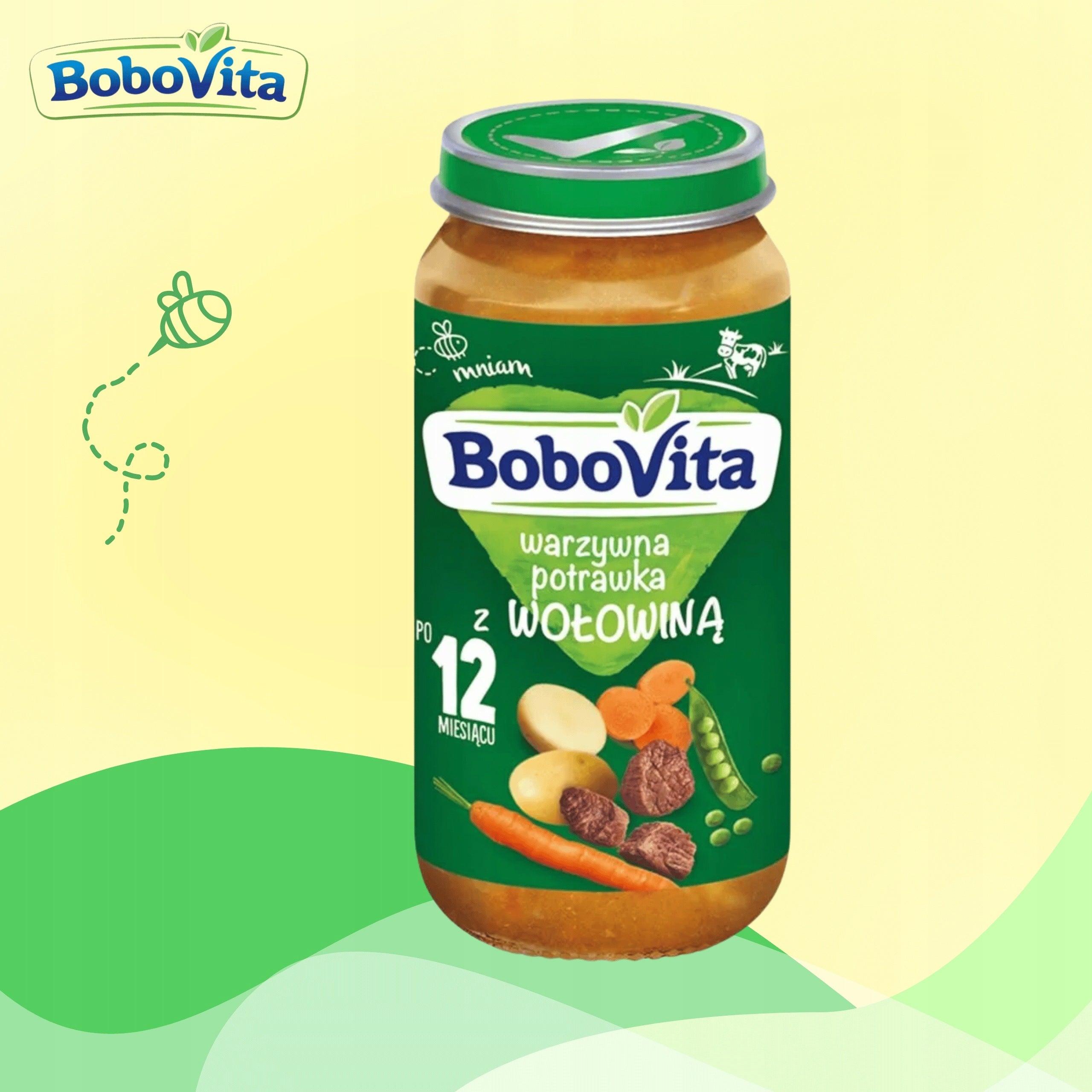 BoboVita vegetable dinner stew with beef after 12 months 6x250g Age range from 12 months