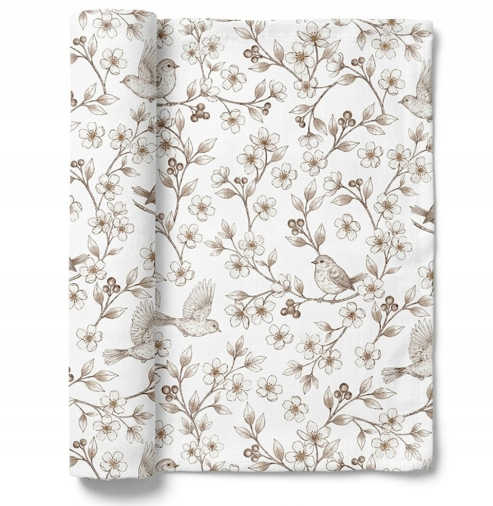 Bocioland Bamboo Diaper 40x40 cm Birds for Newborn Children Packaging status original