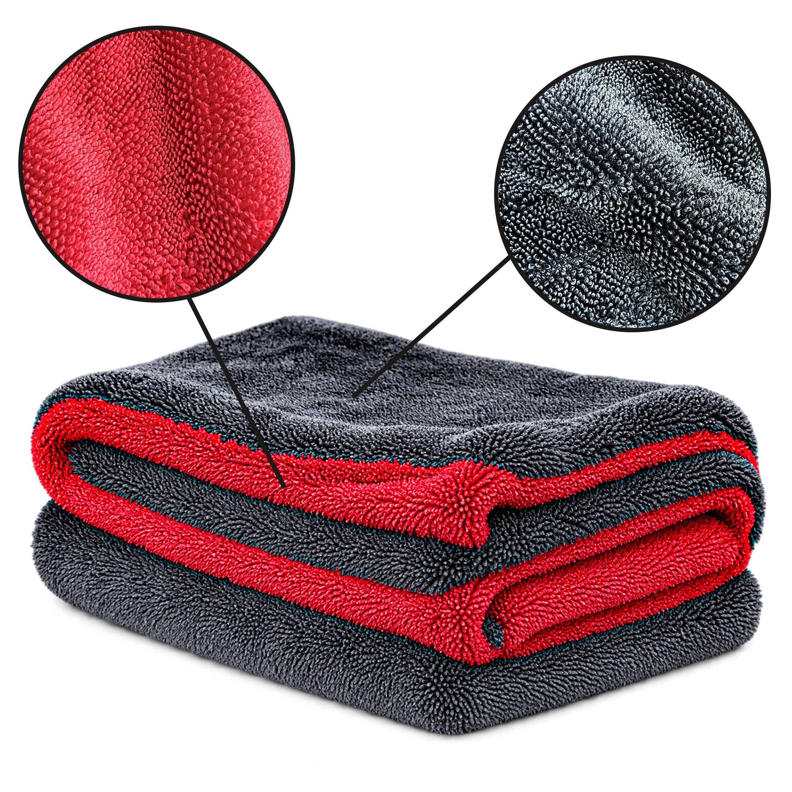 Body Dry Towel Double Sided 60x90 1200 GSM THICK TWISTED PILE Manufacturer code Ręcznik do osuszania auta 60x90cm 1200gsm