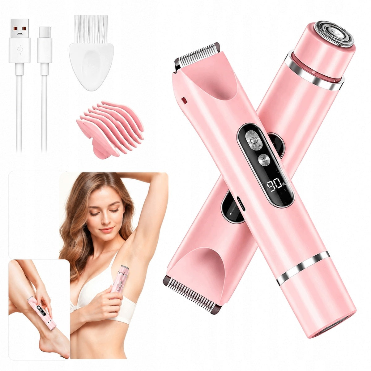 Body Shaver and Intimate Places for Women 2in1