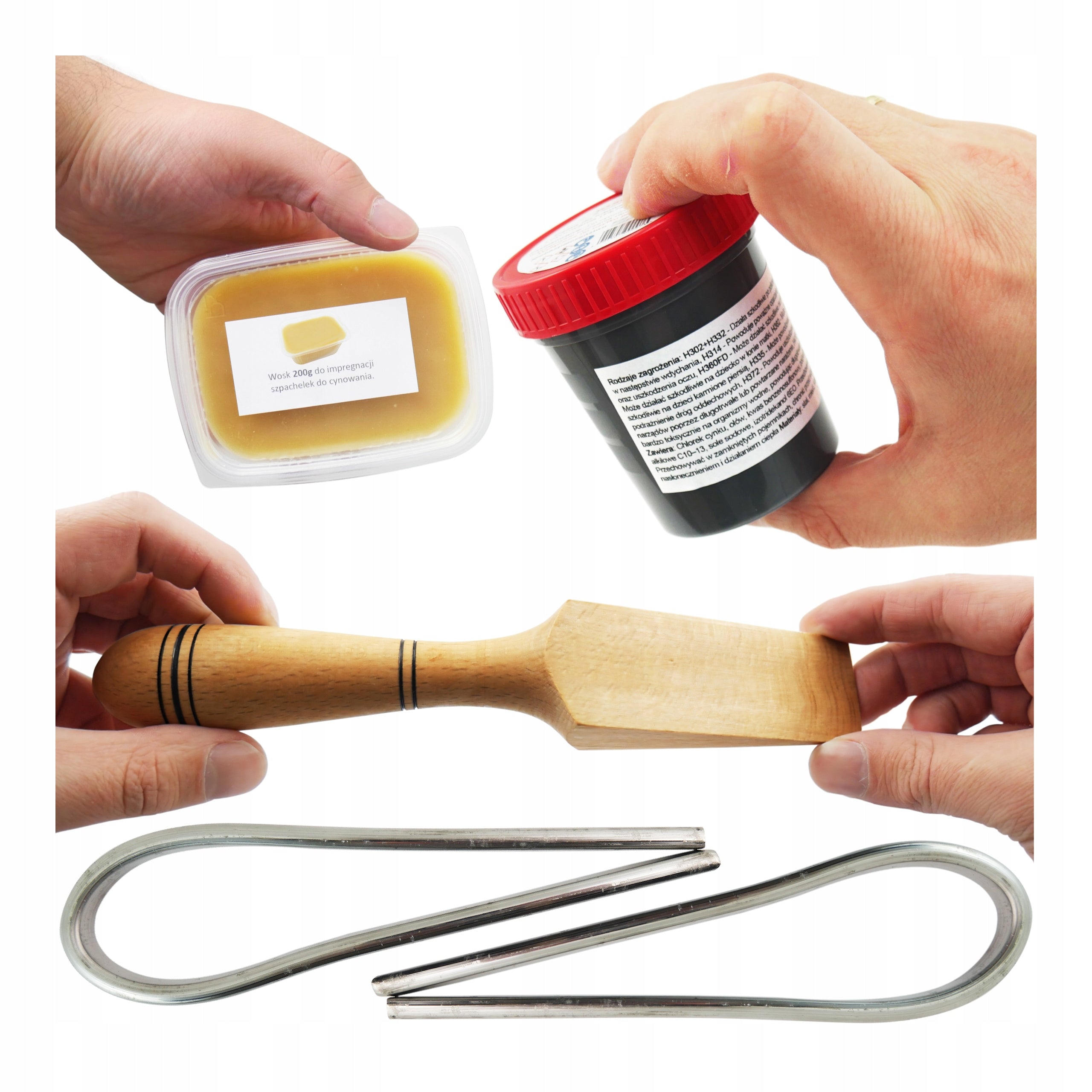 Body tinning kit Tin 560g LC25 paste 200 g wax spatula