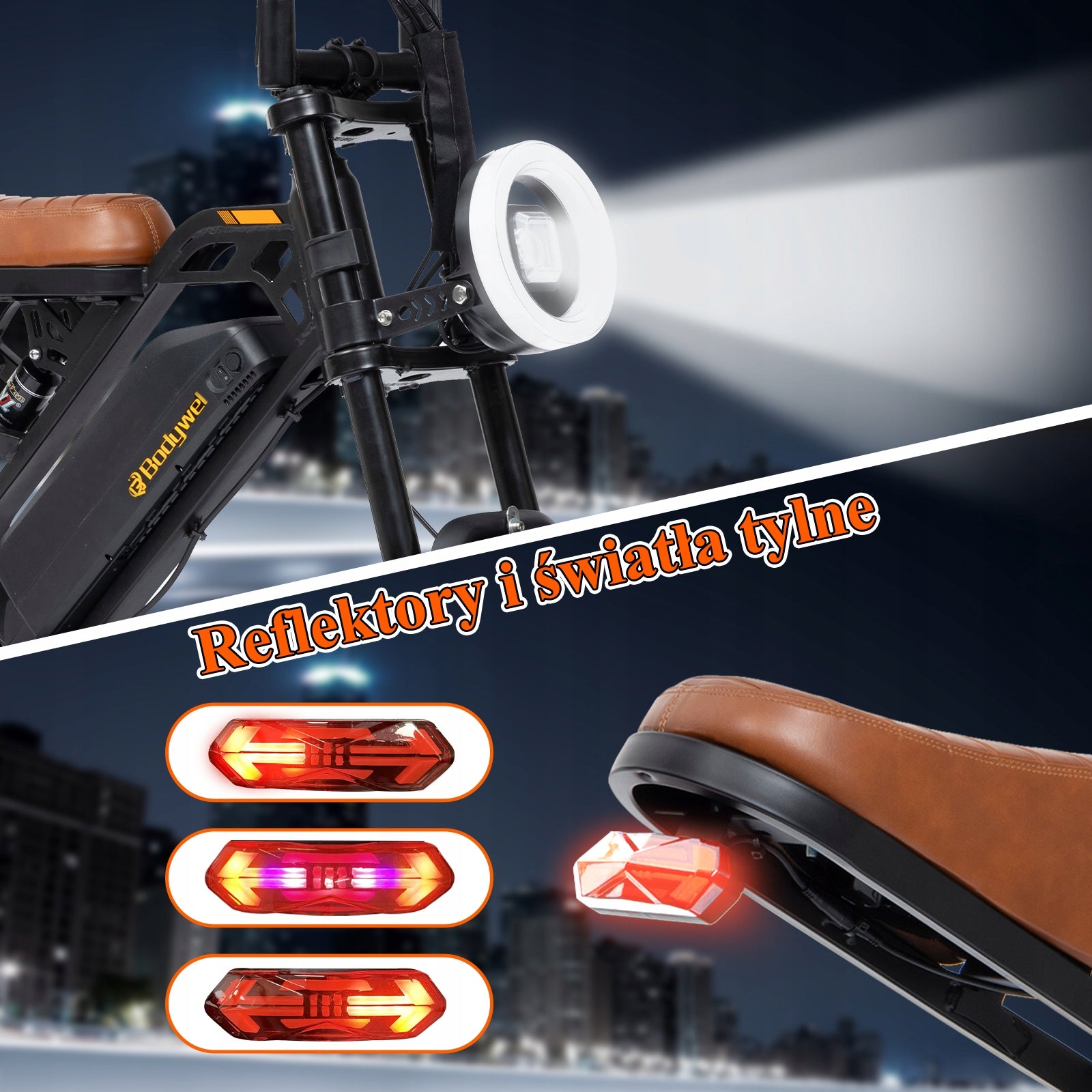 Bodywel Electric Bike 250W E bike E-mountain Bike 48V 13Ah Fatbike 25km/h Brand Bodywel