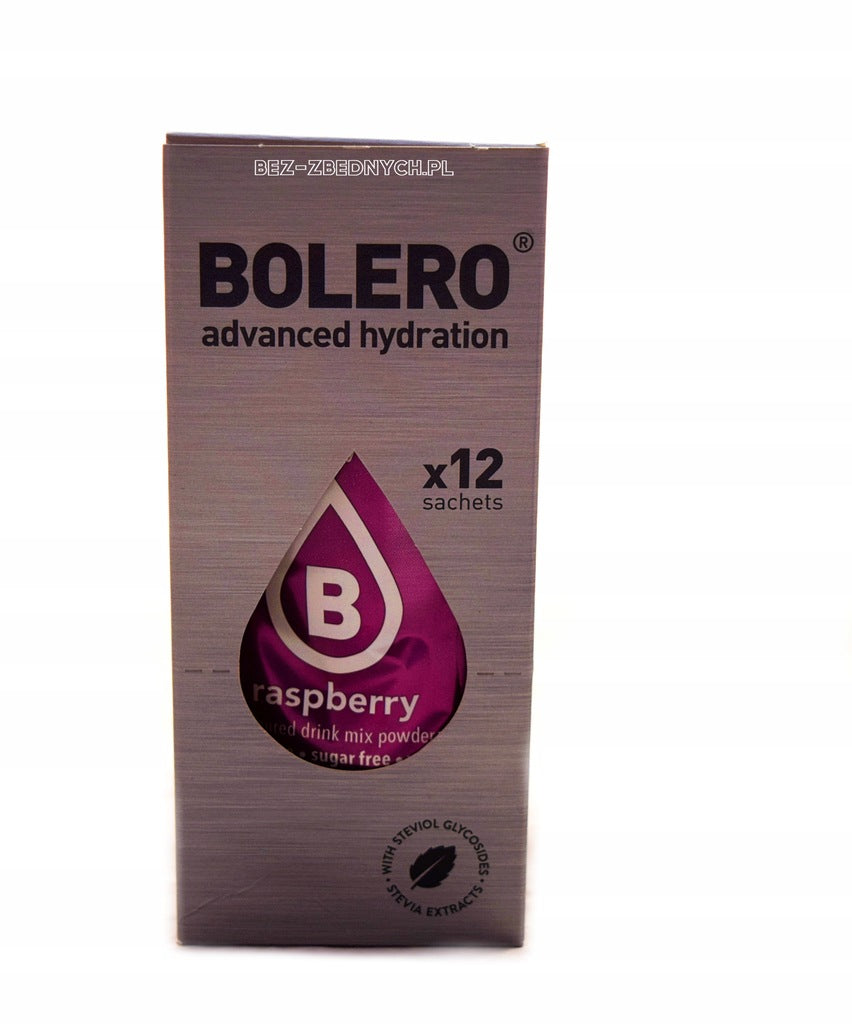Bolero Drink Classic 9g DRINK POWDER LOW CALORIES KETO VEGAN RASPBERRY