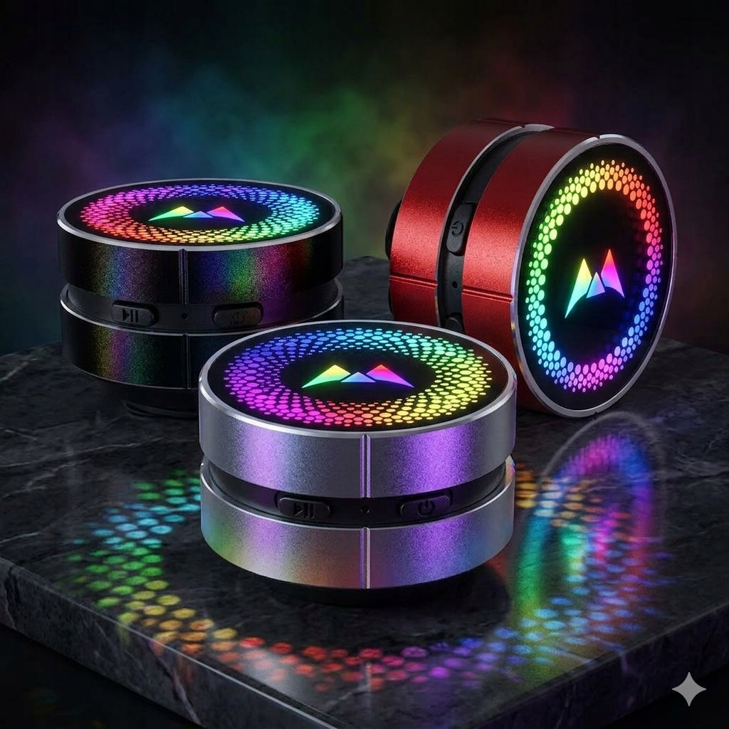 Bone Conduction Bluetooth RGB Speaker + Suction Cup Packaging status original