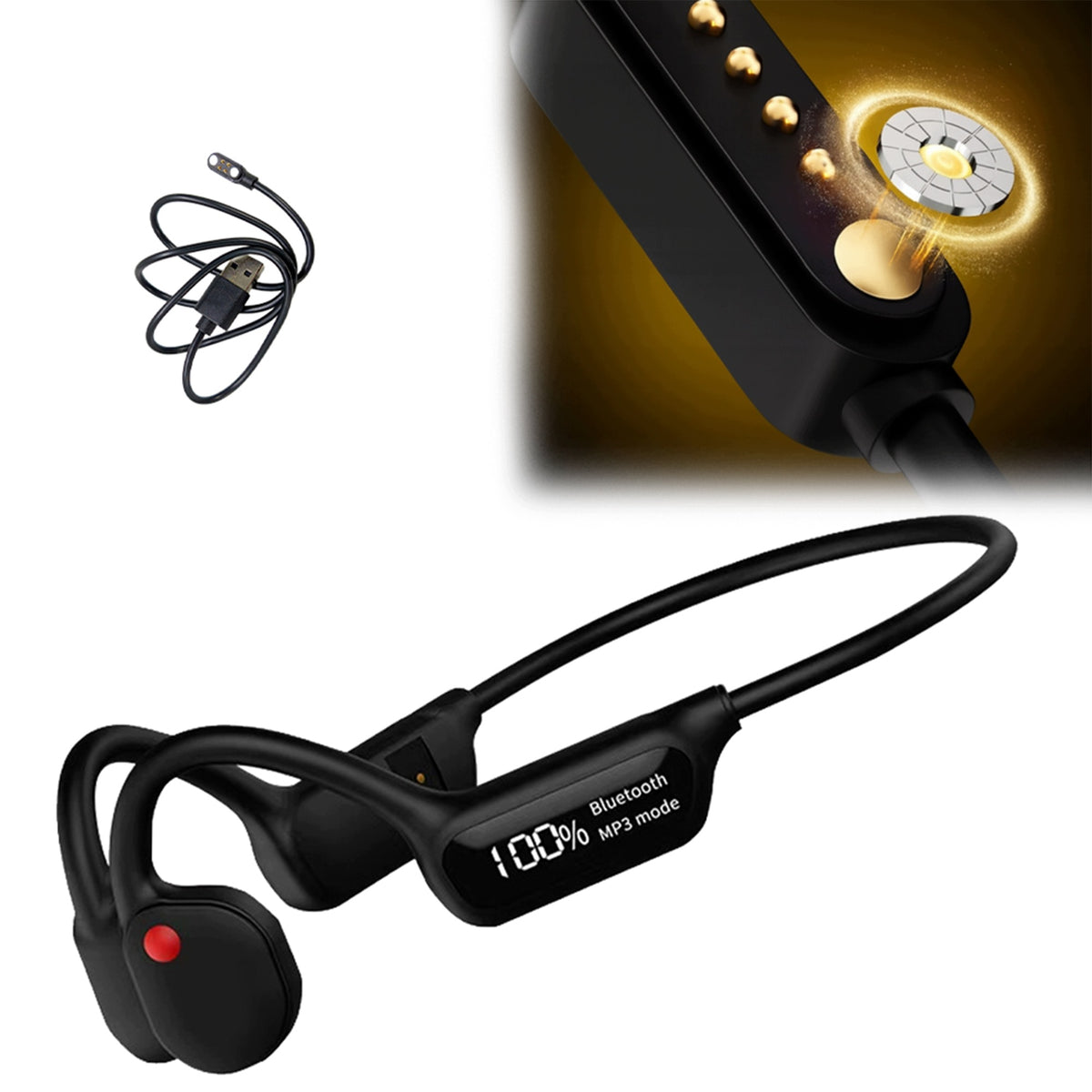 Bone Headphones Wireless Waterproof Memory True Bone 32GB
