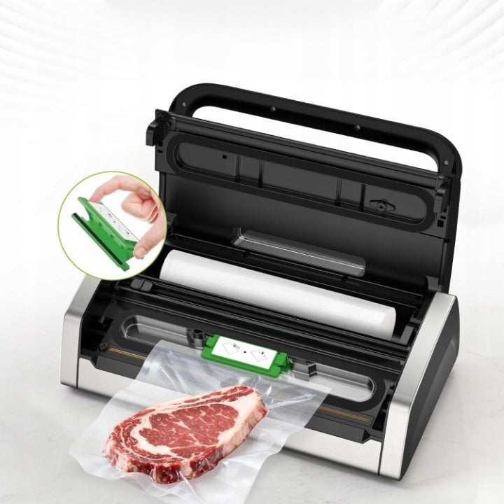 Bonsenkitchen vacuum sealer 15l/min Globefish black for food Packaging status original