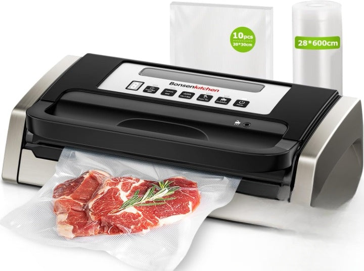 Bonsenkitchen vacuum sealer 15l/min Globefish black for food