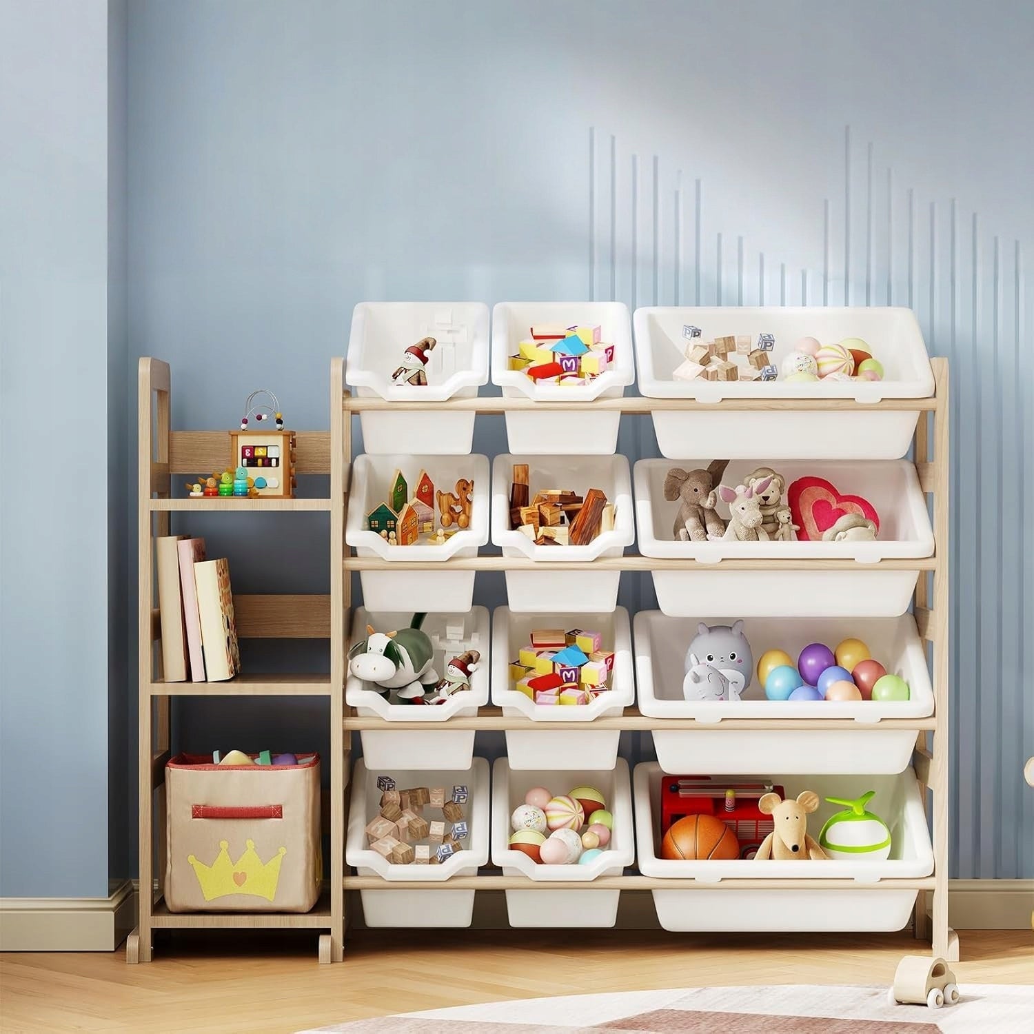Bookcase Toys Children Books Organizer Basket Shelves Kids Room Manufacturer code Szafka Plastikowy Pojemniki Meble 3 4 5 lat