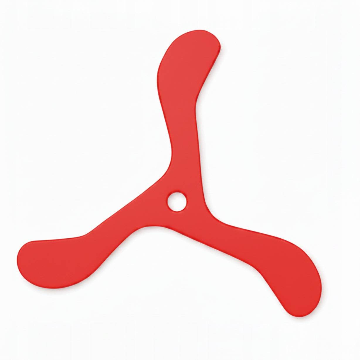 Boomerang red for children returning throwing toy