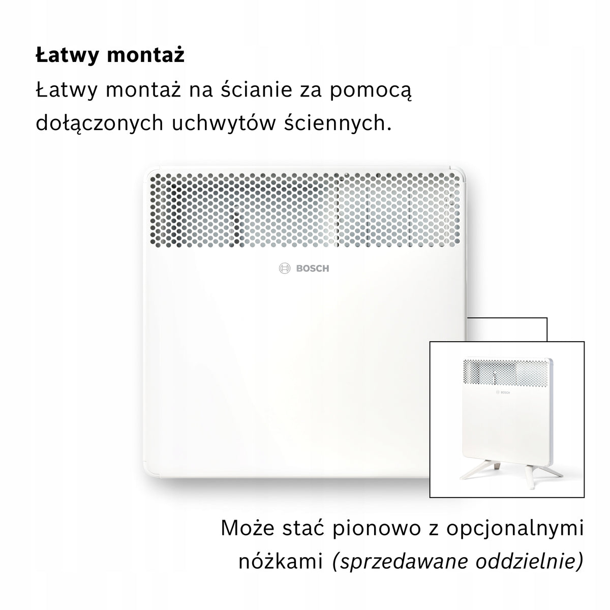 Bosch Heat Convector 4000-10, 1000 W, up to 10 m², LED, Child-friendly