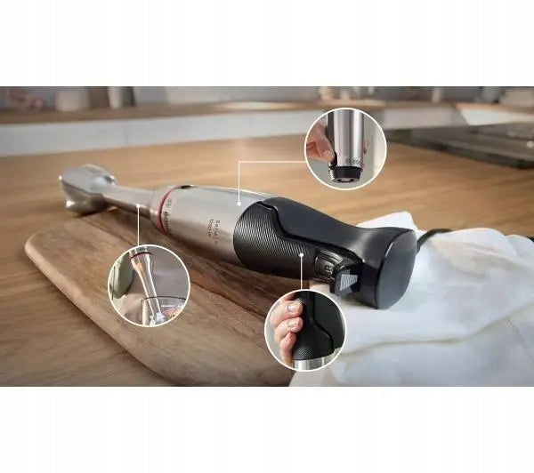 Bosch MSM6M8X1 Hand Blender 1200W Malakser Shredder Cutting Cube Manufacturer code MSM6M8X1