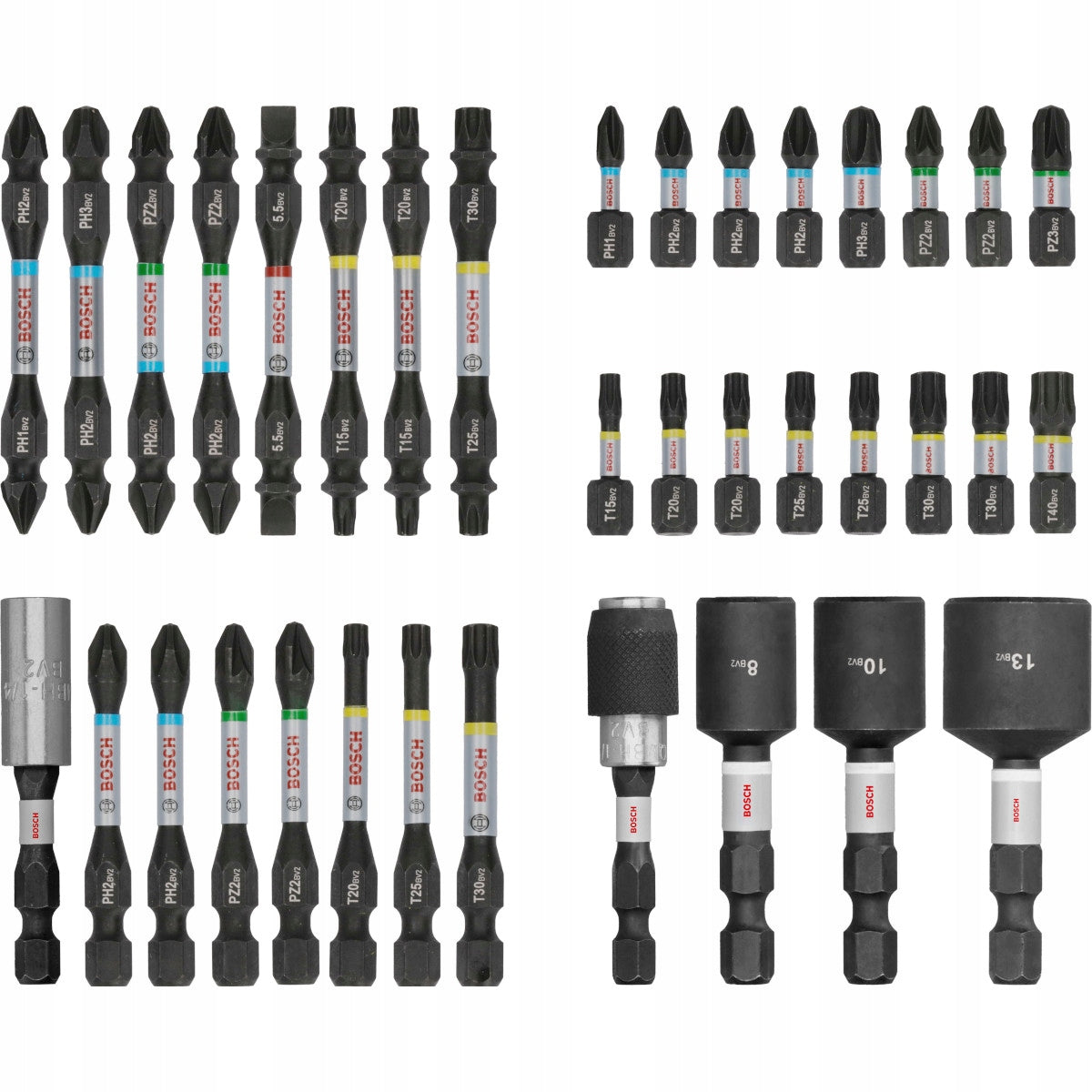 Bosch PRO Impact 36-Piece Impact Screwdriver Bit Set Manufacturer code 2608521U73
