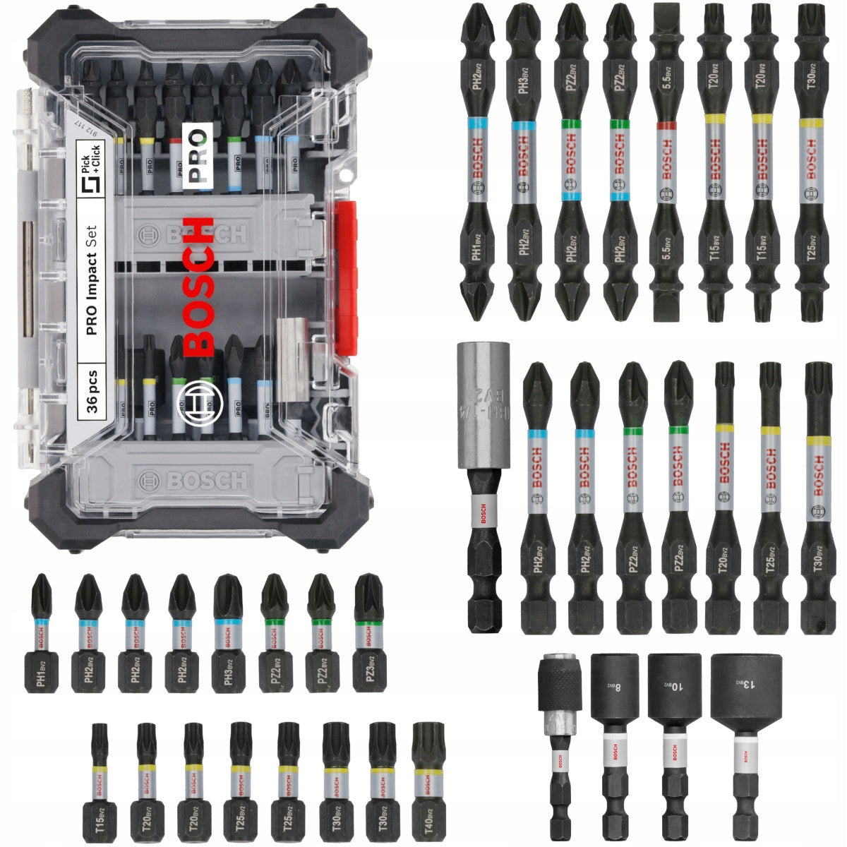 Bosch PRO Impact 36-Piece Impact Screwdriver Bit Set