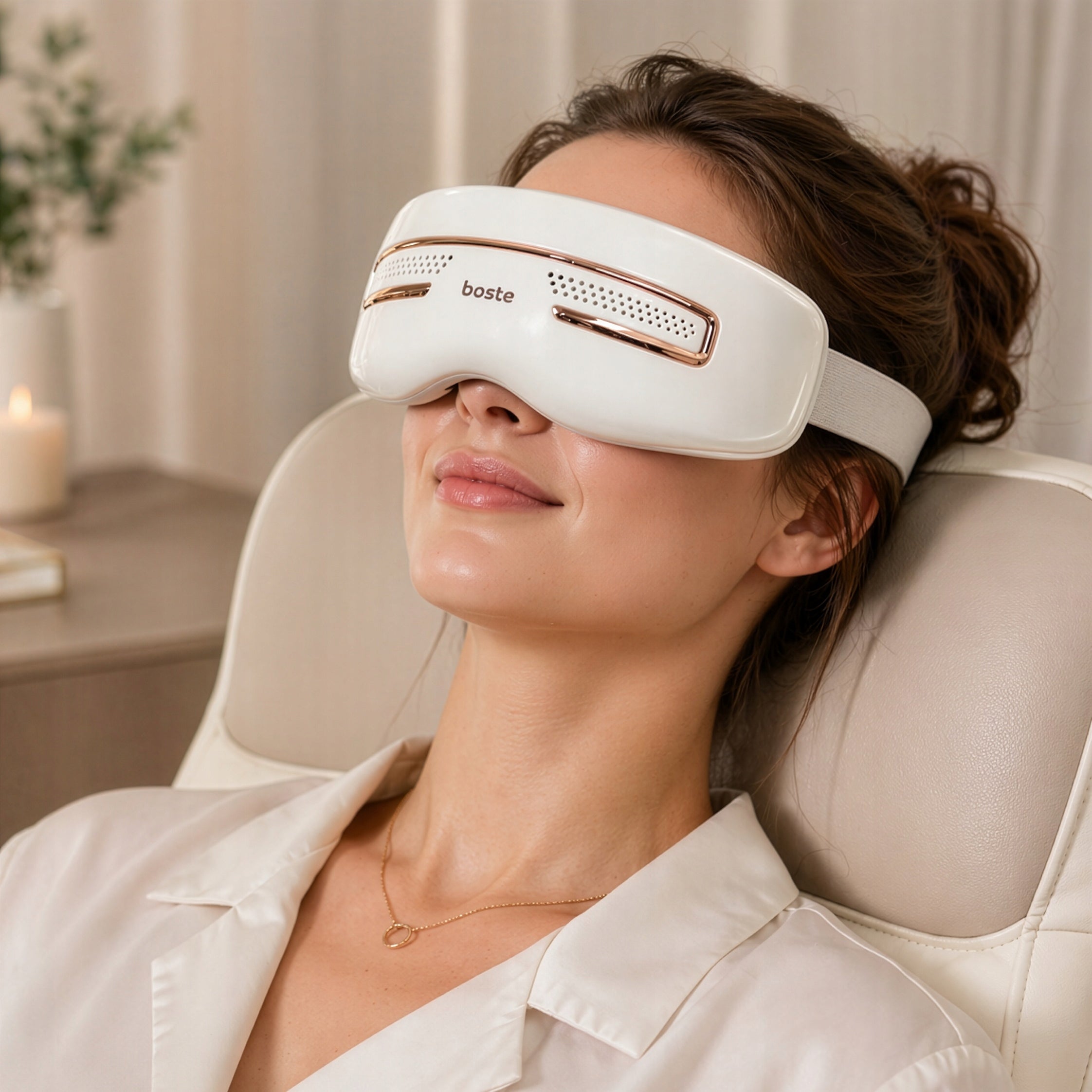 Boste E5 eye massager with heating and cold compress function + BT vibration Packaging status original