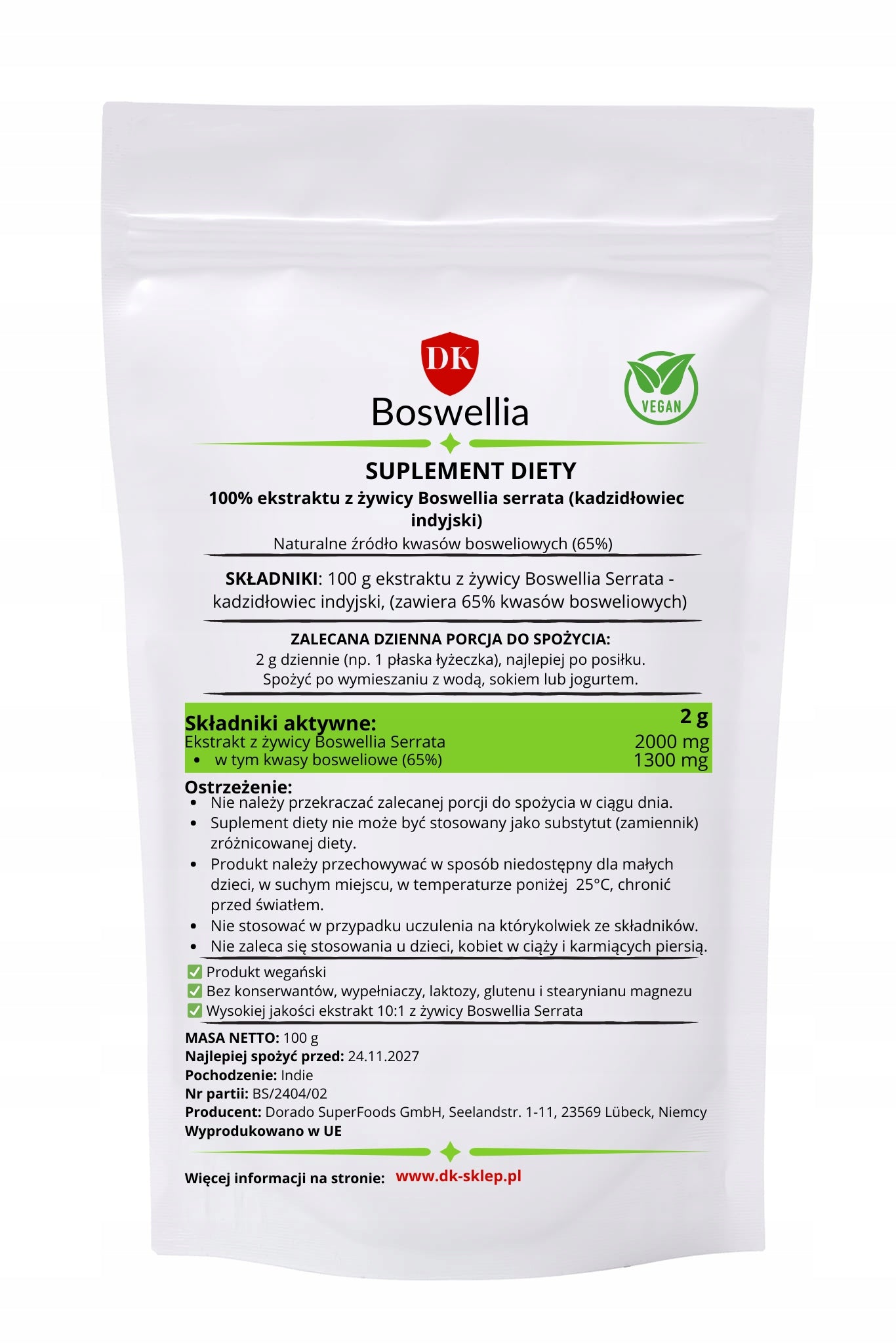 Boswellia Serrata 100 g Boswellia Powder Joints Bones Efficiency Movement