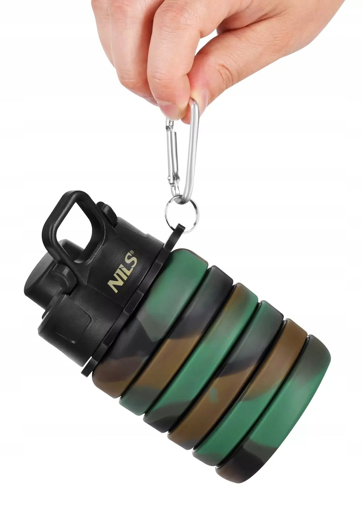 Bottle NILS CAMP NC4106 500 ml Green folding Color green