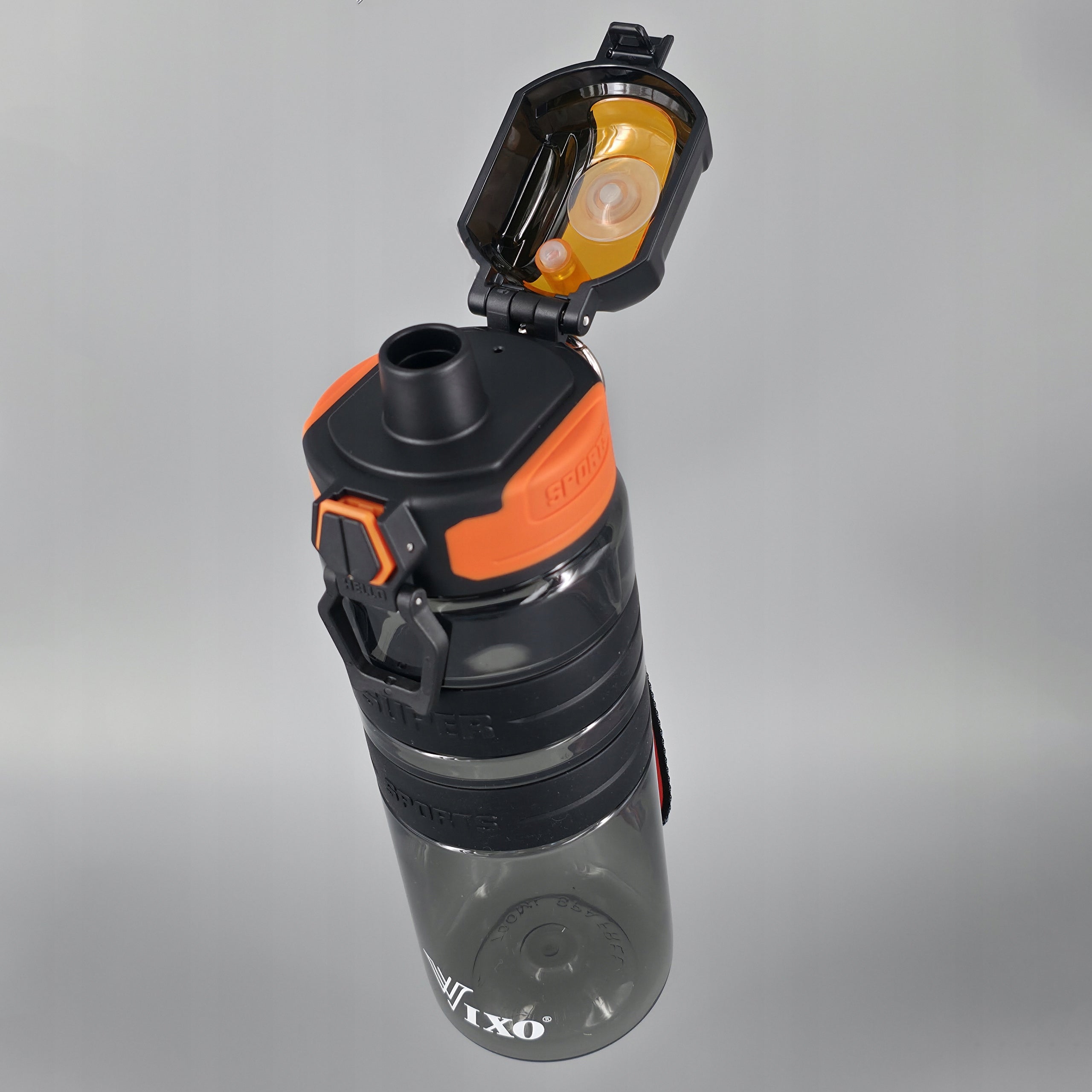 Bottle Water Bottle 500ml Tritan Airtight With Sports Measure BPA Free Color black