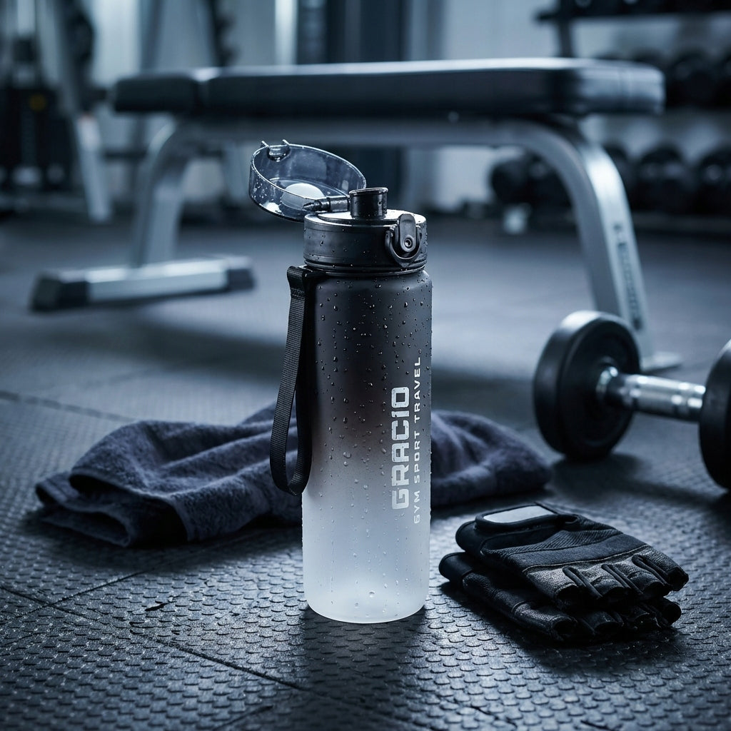 Bottle Water Bottle Tritan 1L Leakproof Sports Gym BPA Free GRACIO Packaging status original