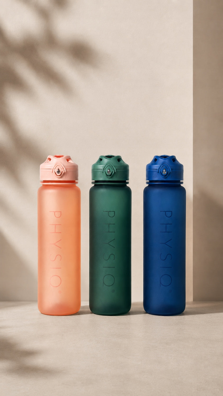 Bottle Water Bottle Tritan Airtight Measure 1000ml BPA Free PEACH Model Sportowy bidon na wodę z tritatnu 1000 ml BRZOS