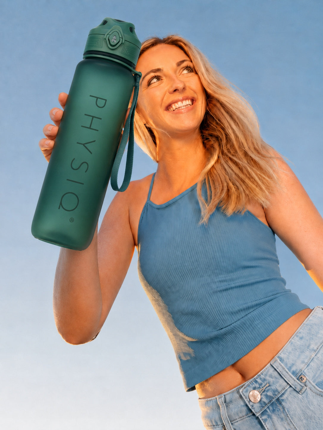Bottle Water Bottle Tritan Airtight Sports Scoop 1000ml BPA Free OLIVE Manufacturer code BUTELKA NA WODĘ MOTYWACYJNA WIELORAZOWA OLIWK