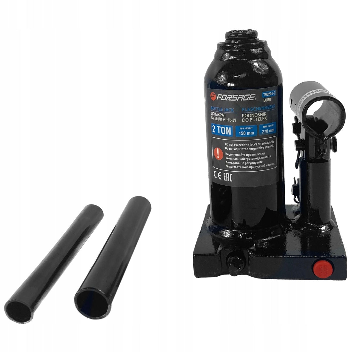 Bottle jack hydraulic jack 2 tons suitcase Brand Forsage
