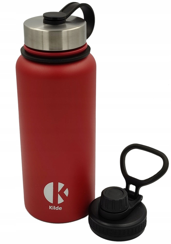 Bottle thermal bottle steel 950 ml red Color red