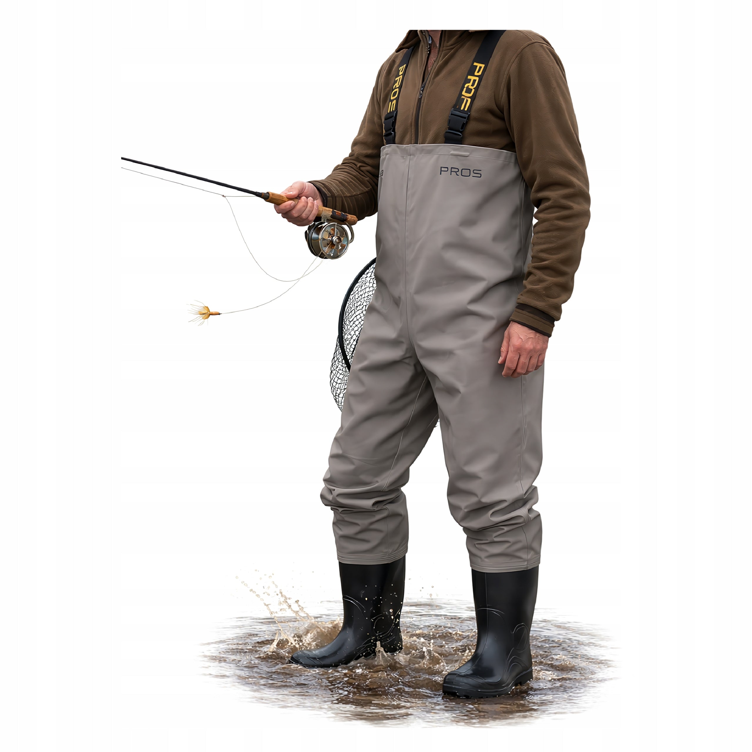 Bottoms Breathable Waterers Pants with Harness PROS For Fishing Fish