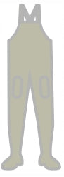 Bottoms with Front Closure Pocket Pros Fishing Harness High Size 45