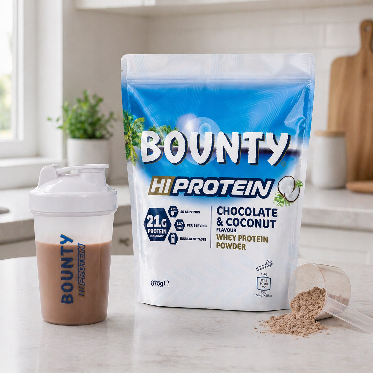Bounty Coconut Protein Conditioner 875 g whey protein for mass after training