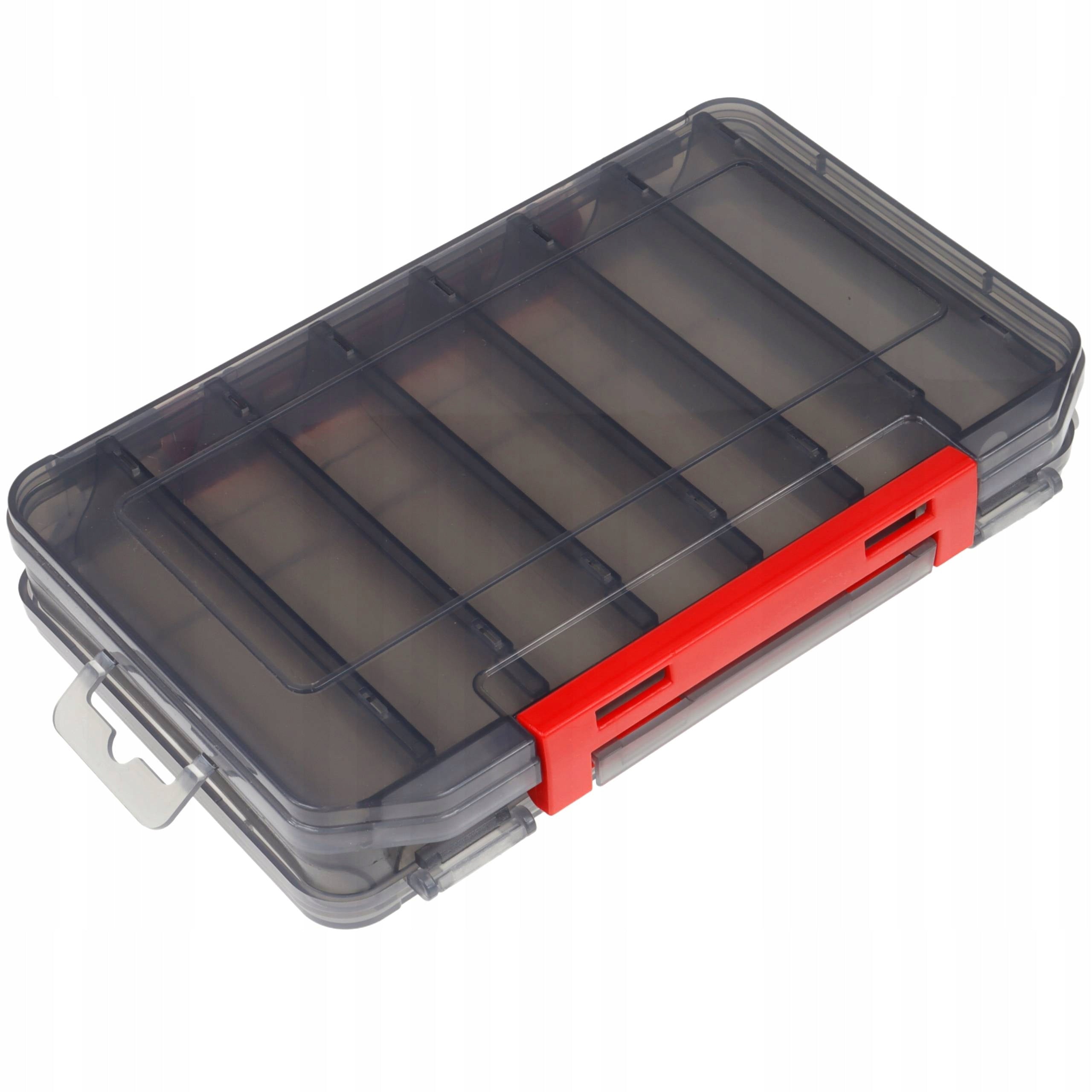Box 20x14x3,5 cm bait organizer wobblers roosters rubber sheet Brand FL