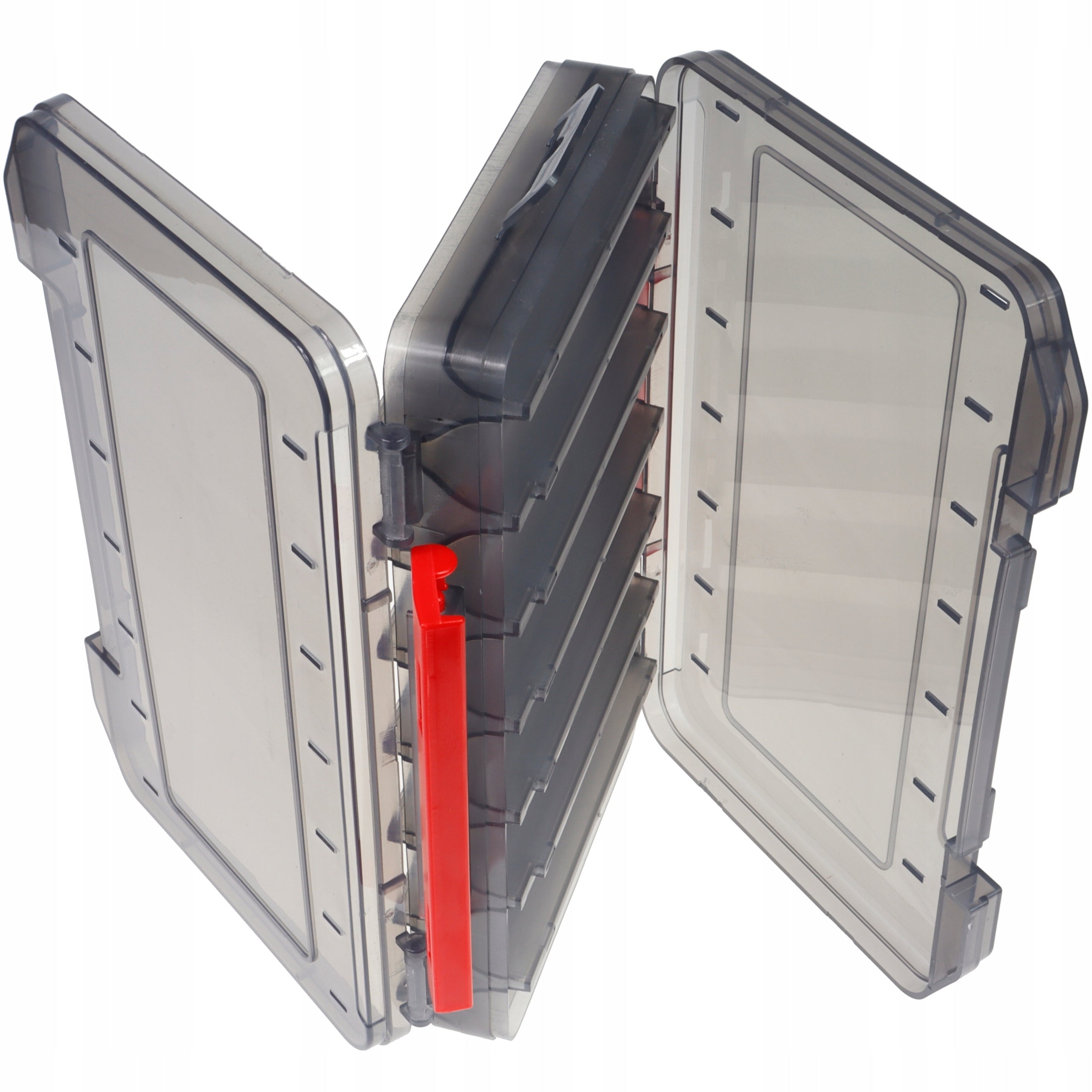 Box 20x14x3,5 cm bait organizer wobblers roosters rubber sheet Model XD-31D