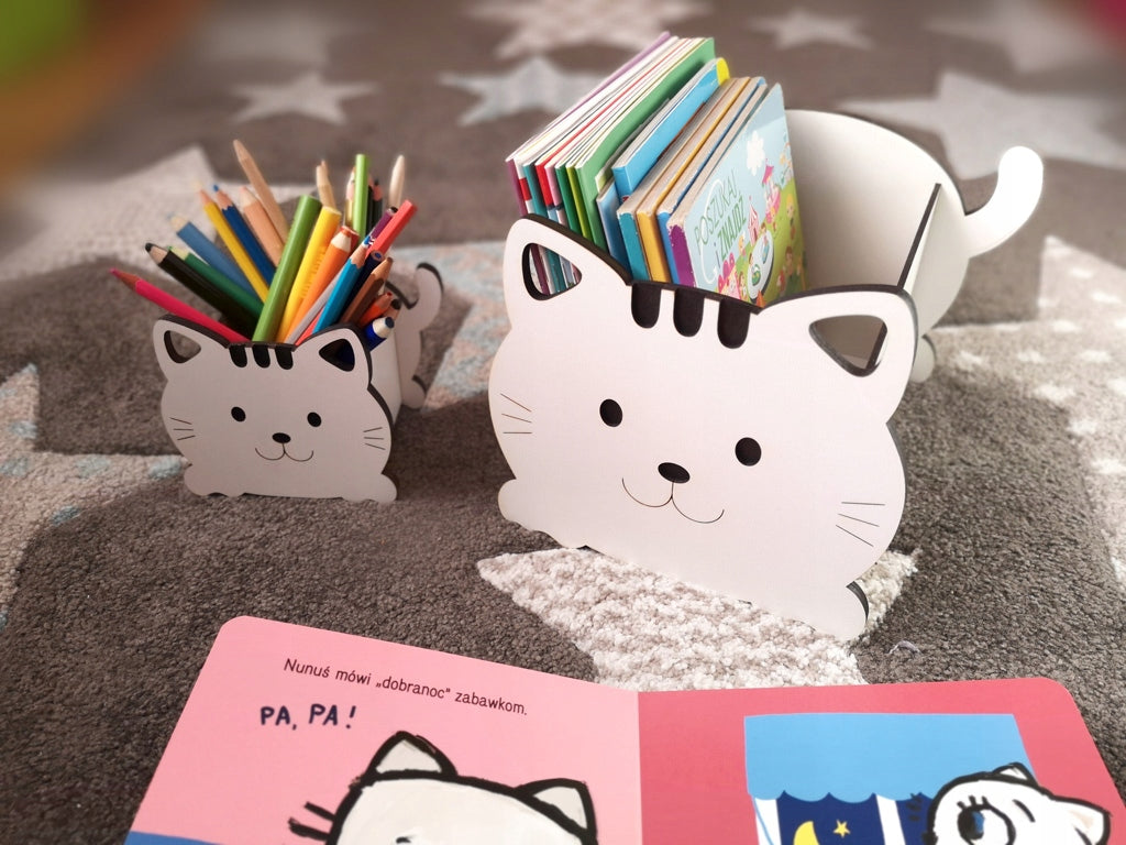 Box CONTAINER book organizer toys blocks KITTEN EAN (GTIN) 5907662651128