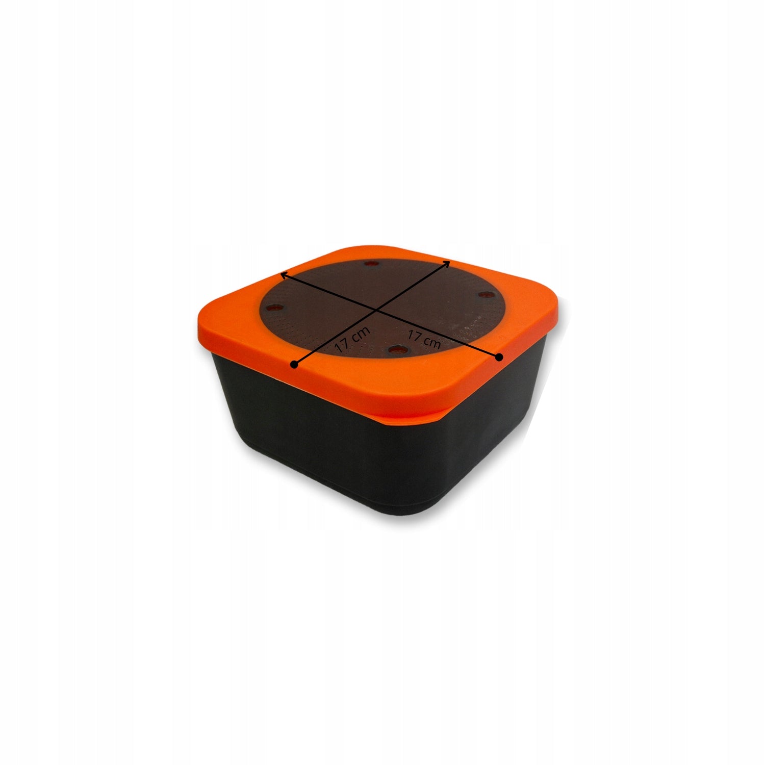 Box Miracle Fish PELLET SOAKING BOX CONTAINER 9cm+ STRAINER Manufacturer code PUDEŁKO DO NAMACZANIA PELLETU 17x17x9 CM