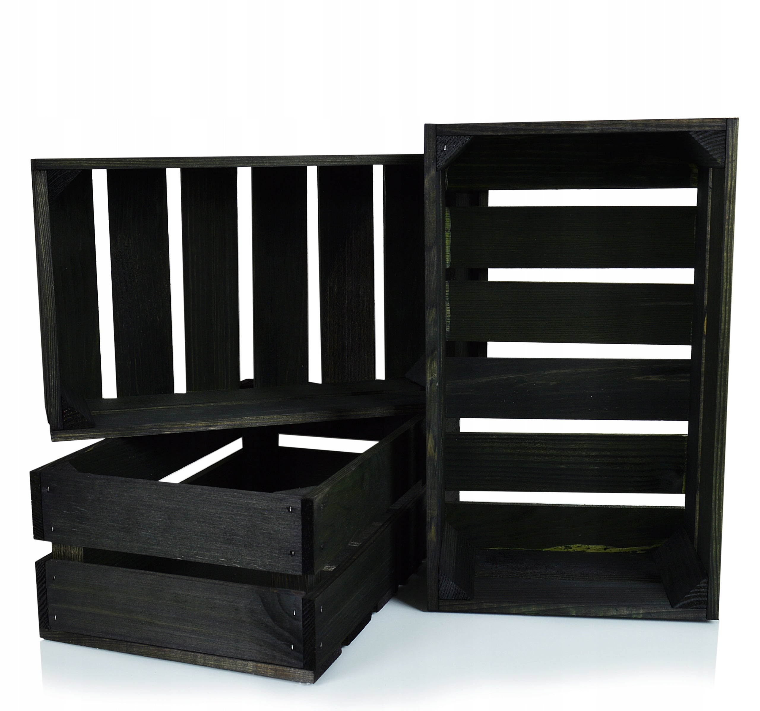 Box black alcohol box gift box black Product height 12 cm