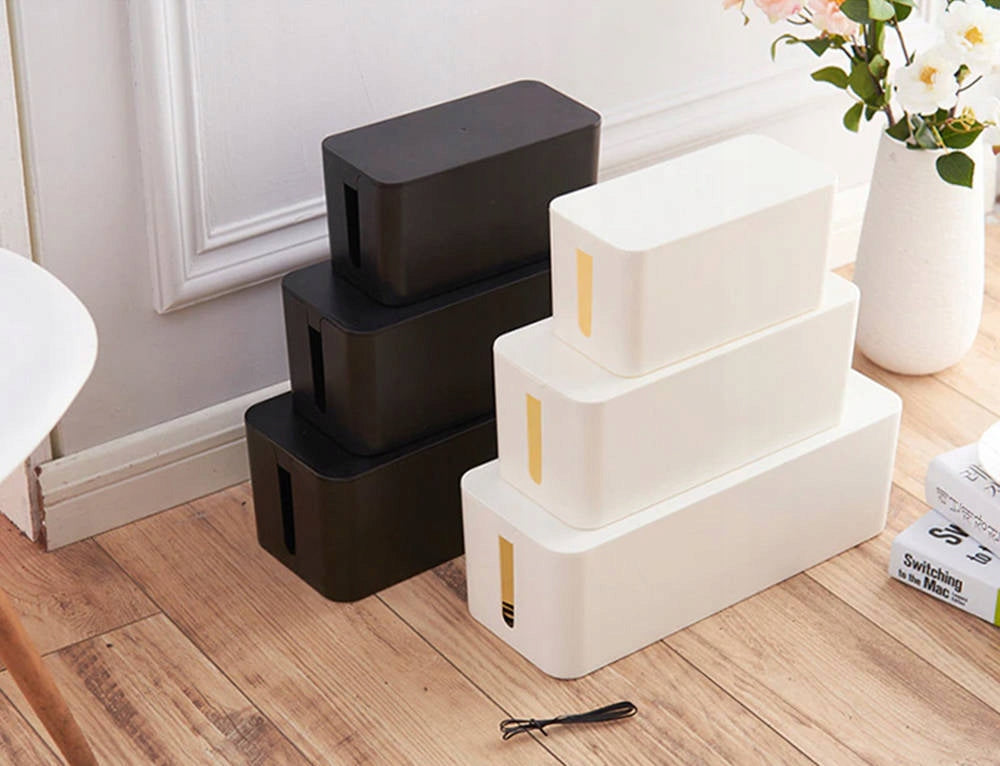 Box organizer for cables and strips size L (Black) /Strado Manufacturer code PNKL