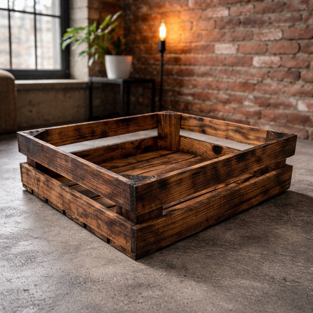 Box wooden cage box fruit apple manufacturer 40x30x10 tanned Manufacturer code 1234