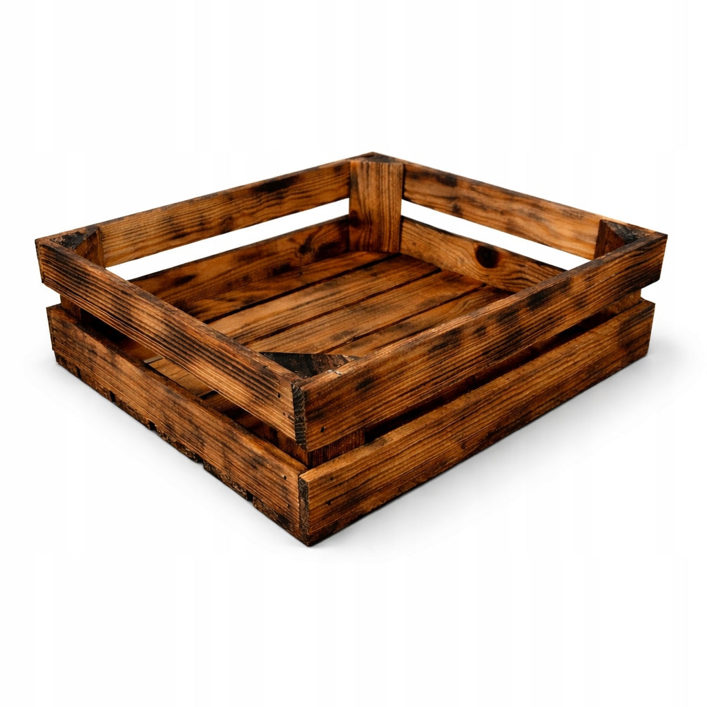 Box wooden cage box fruit apple manufacturer 40x30x10 tanned
