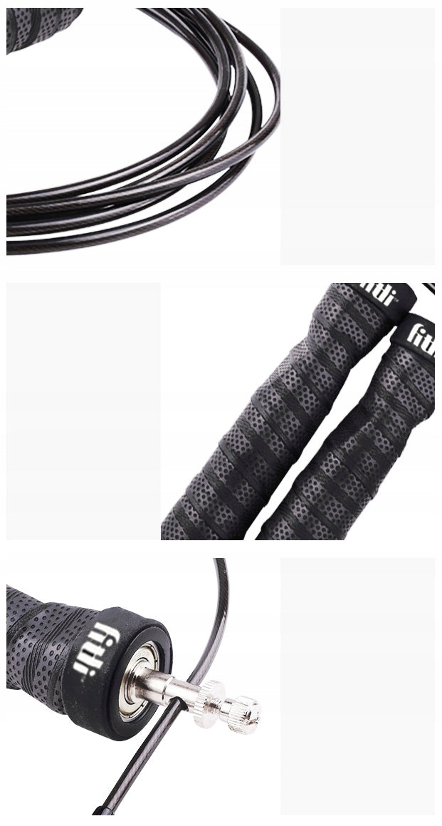 Boxing Jump Rope Adjustable Aluminum with Bearings Cossfit Fitness 300cm Rope length 300 cm