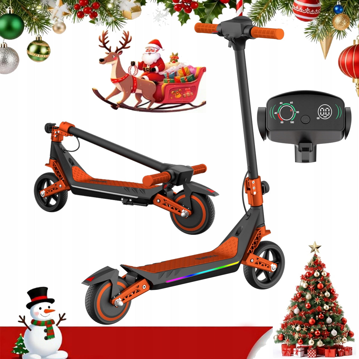Boys/Girls Electric Scooter for Kids YIQIFA U8 130W 16km/h