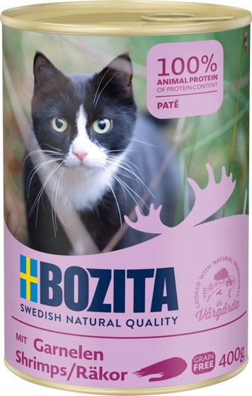 Bozita can wet cat food with shrimps 400g