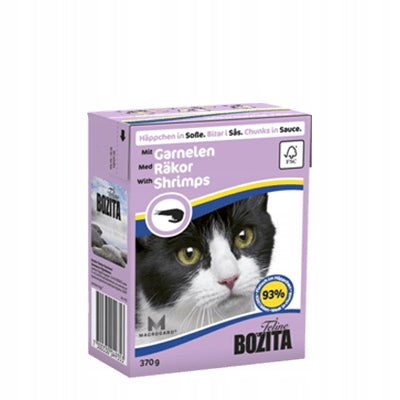 Bozita wet cat food shrimp in sauce 370 g natural ingredients Packaging status original