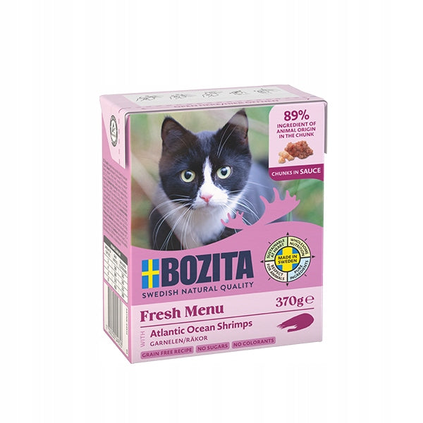 Bozita wet cat food shrimp in sauce 370 g natural ingredients