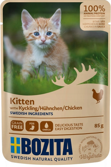 Bozita wet food for kittens and kittens Kitten Chicken in sauce 85g natur