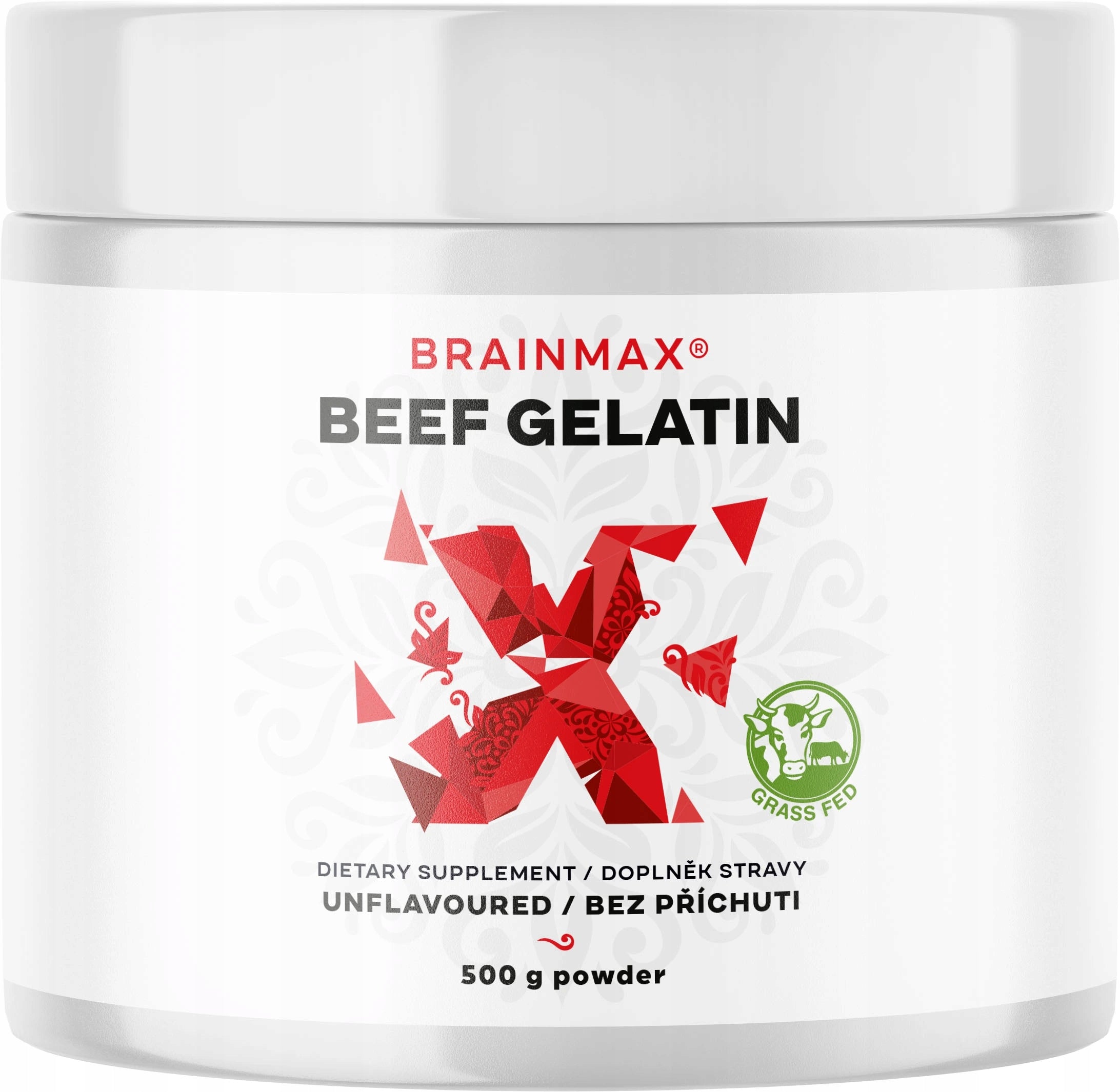 BrainMax Beef Gelatin, Grass-Fed Gelatin, 500 g
