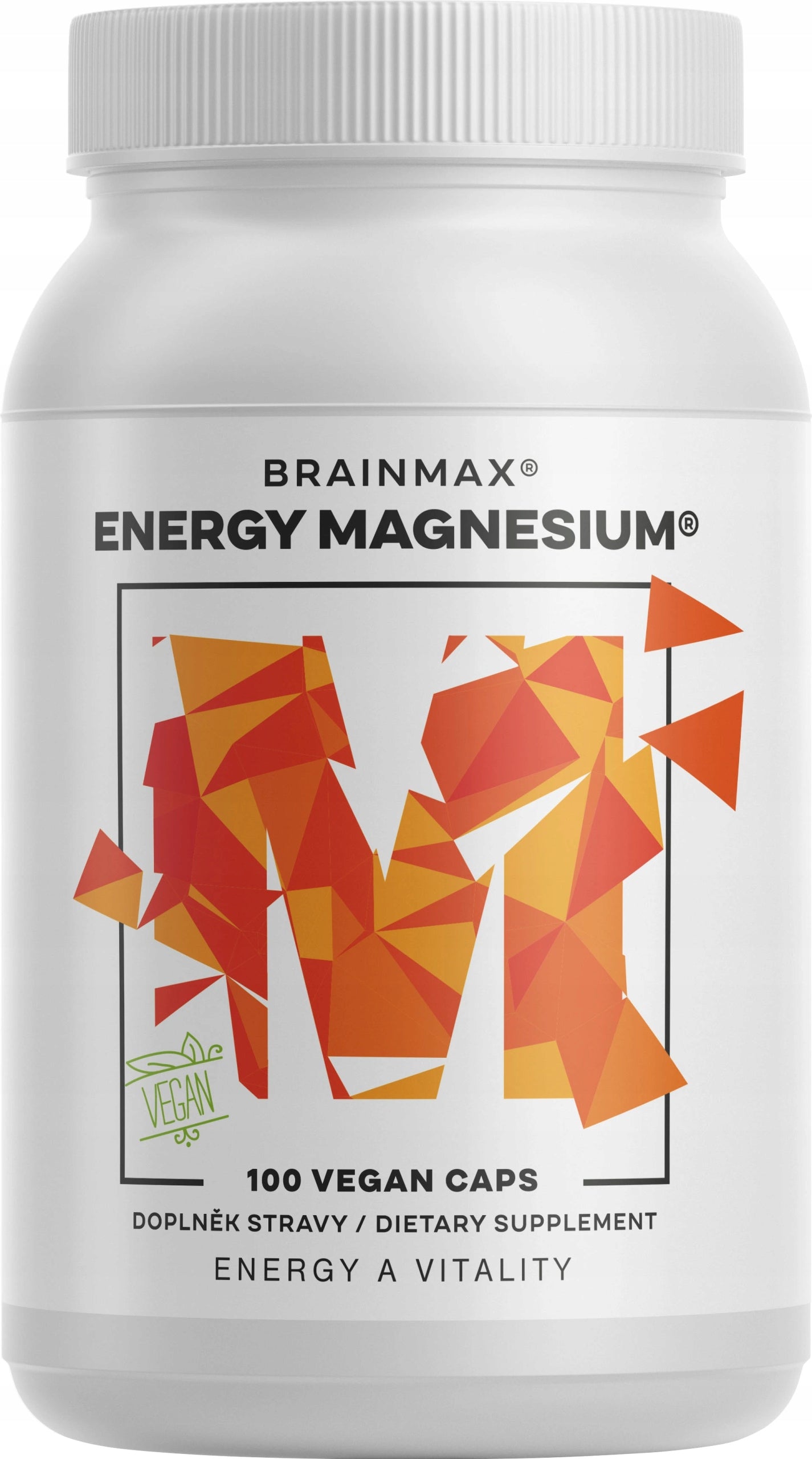 BrainMax Energy Magnesium, 1000 mg, magnesium malate 200 mg, 100 capsules