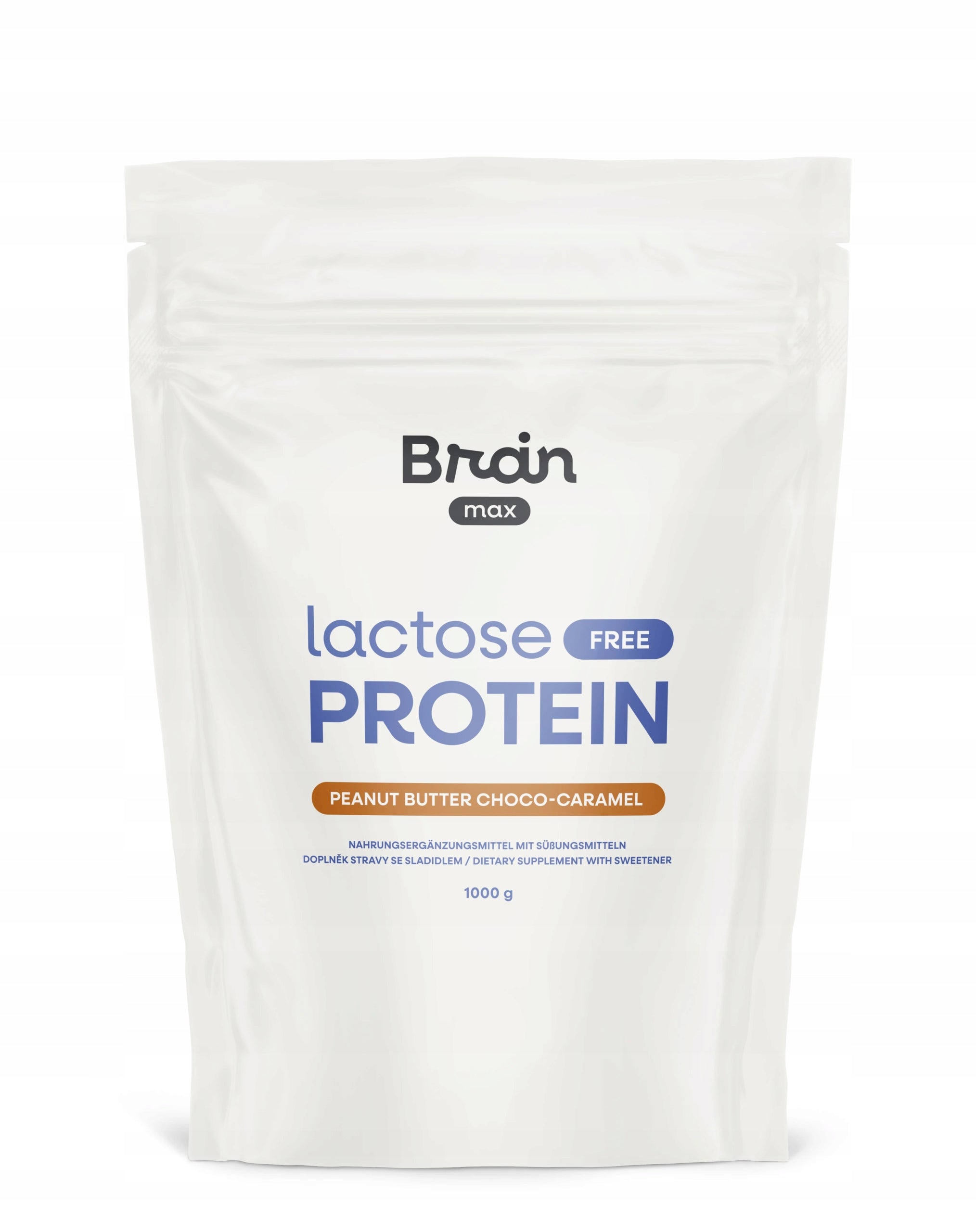BrainMax Lactose-Free Protein, Peanut Butter Choco-Caramel, 1000 g