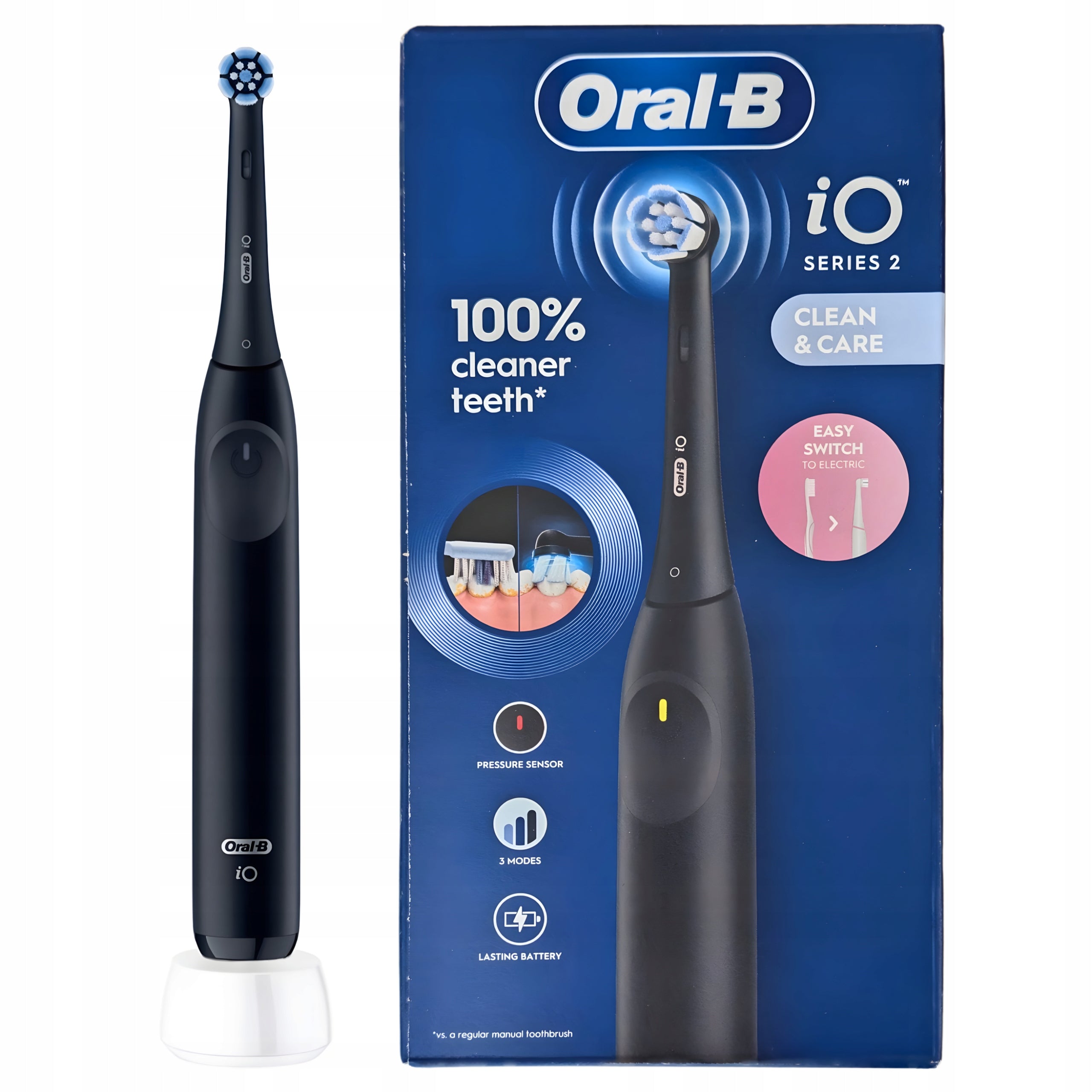 Braun Oral-B iO Series 2 Magnetic Electric Toothbrush - Black