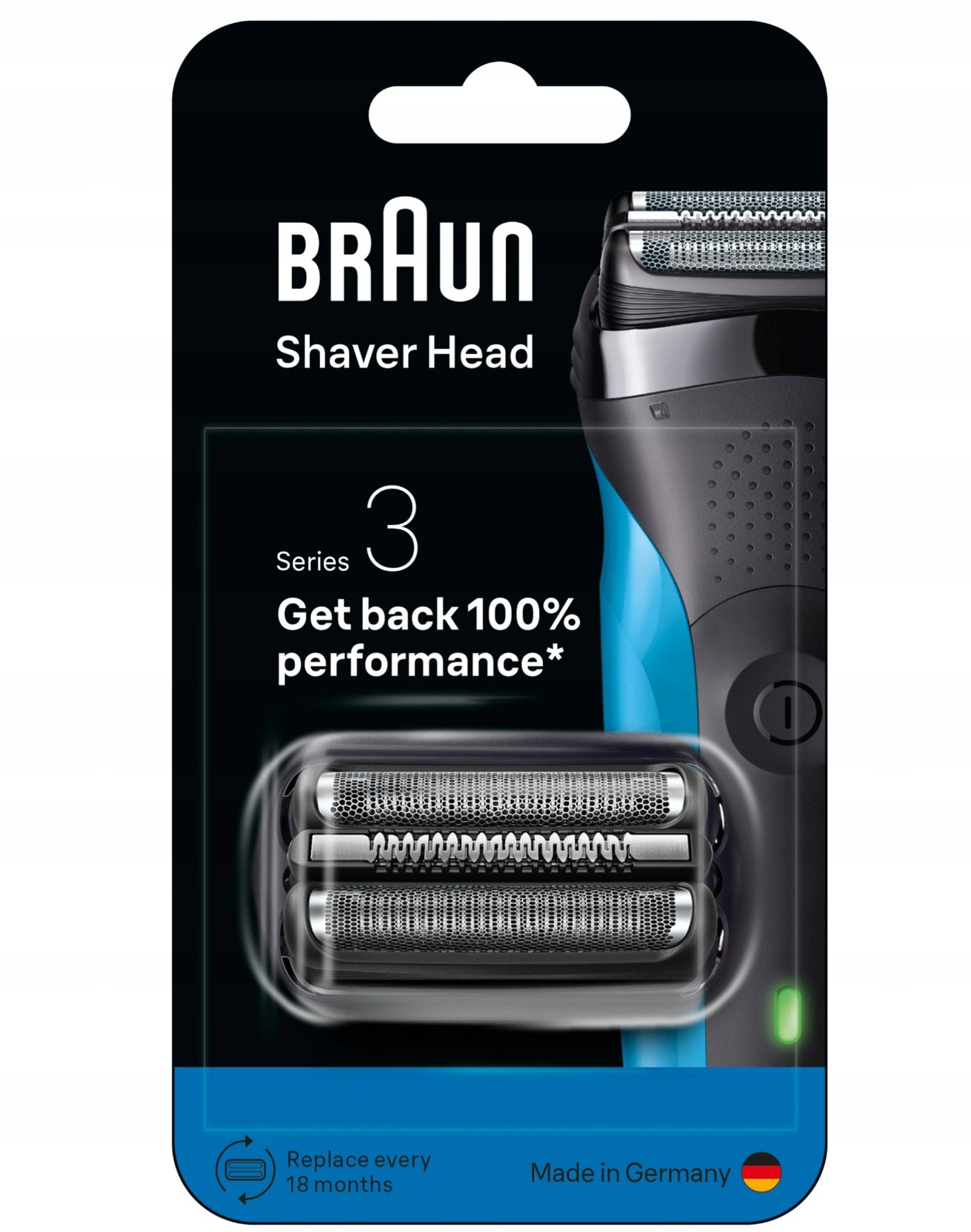 Braun Series 3, Original Replacement Head for Electric Shaver, 21B Packaging status original