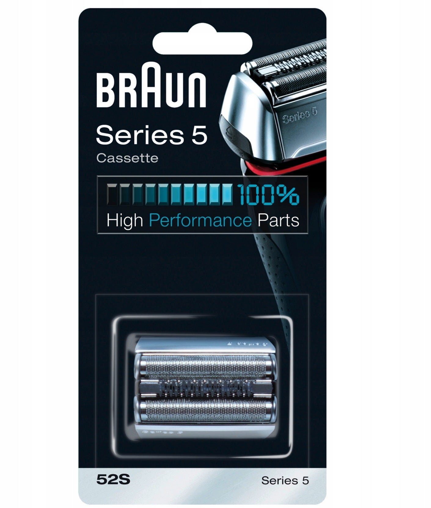 Braun Series 5 52S Replacement Electric Shaver Head - Silver
